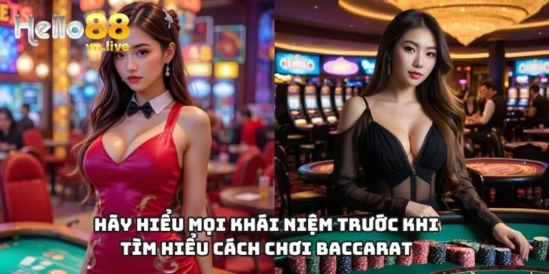Hãy hiểu mọi khái niệm trước khi tìm hiểu cách chơi Baccarat