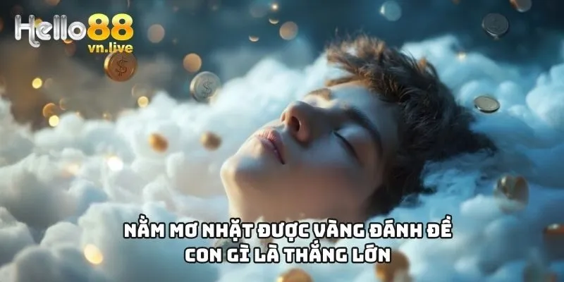 nằm mơ nhặt được vàng đánh đề con gì