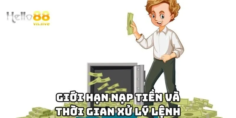 Giới hạn nạp tiền và thời gian xử lý lệnh