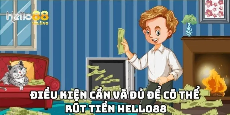 Điều kiện cần và đủ để có thể rút tiền Hello88